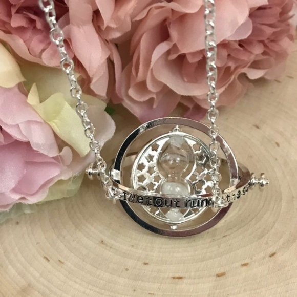 3/$30 Harry Potter Time Turner Silver Necklace - Picture 5 of 8